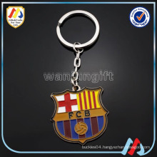 New design custom FC football club soft enamel zinc alloy metal key chain